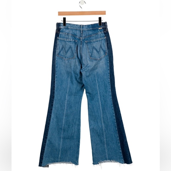 Mother Superior Denim - Women's Two-Tone Flare Jeans - Picture 7 of 7